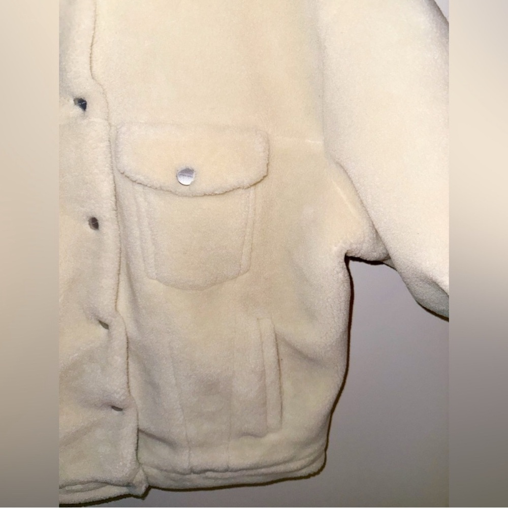Anine Bing faux shearling oversized bomber jacket apres ski cabincore teddy - Picture 7 of 15